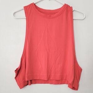 A by Avacado orange crop workout tank top